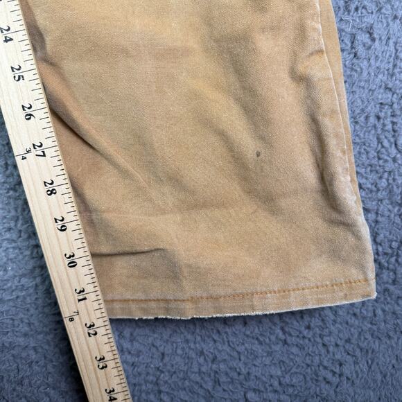 Vintage Red Head Bone Dry Pants Mens 32x32 Canvas Workwear Distressed USA 90s - Picture 11 of 13
